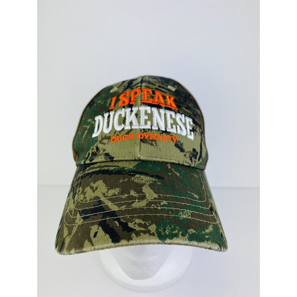 I Speak Duckenese Duck Dynasty Hat A&E Camo 100% Cotton